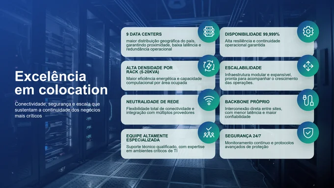 Infraestrutura e serviços de colocation
